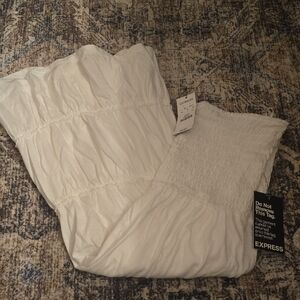 Express White Strapless Dress NWT